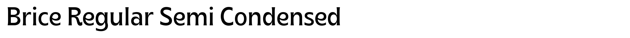 Brice Regular Semi Condensed image